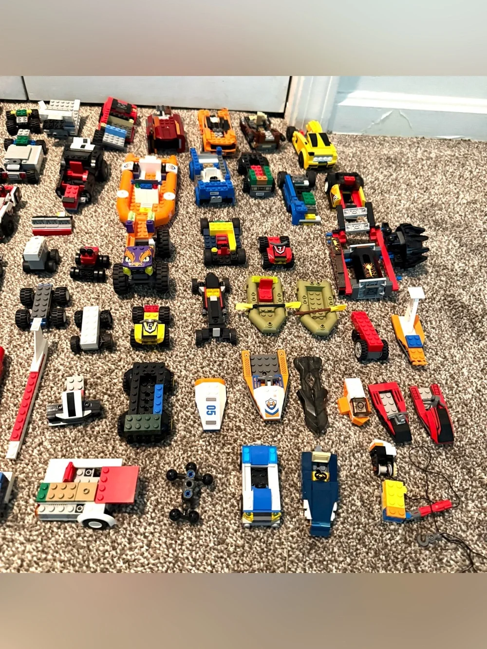 Huge 5lb bulk lot of LEGO vehicles and specialty parts!
